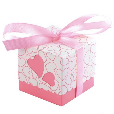 Buy Jzk Pink Heart Wedding Favour Box Sweet Box Gift Box For Wedding