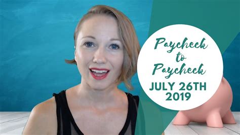 Budget With Me Paycheck To Paycheck July Th Youtube