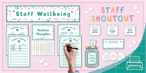 Staff Wellbeing Board Display Pack | Twinkl (teacher made)