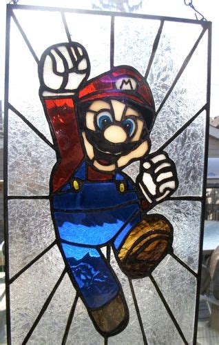 Mario Stained Glass Cookies Faux Stained Glass Stained Glass Lamps Stained Glass Designs