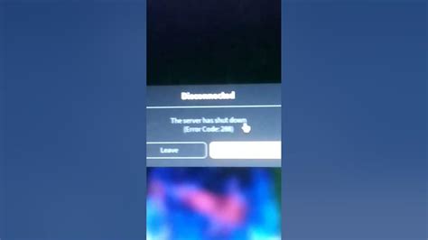 Error Code 288 Roblox Youtube