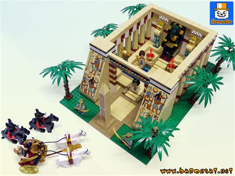 Lego Moc Egyptian Crocodile Temple War Charriot Custom Model