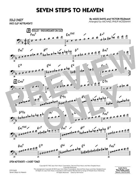 Miles Davis Seven Steps To Heaven Arr Michael Philip Mossman Bass Clef