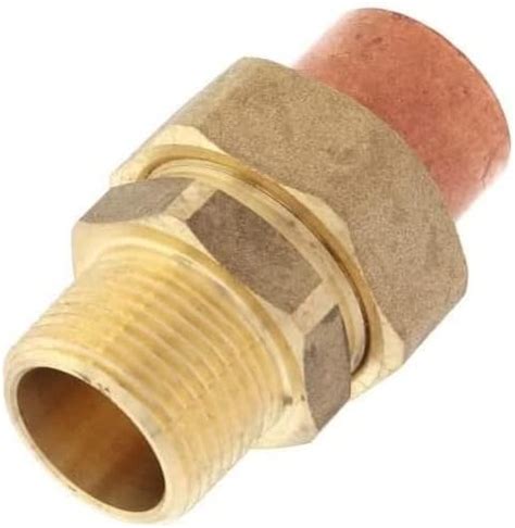 Amazon EZ FLUID Plumbing 1 2 C X MIP LF Brass Copper Pipe Union C