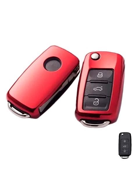 Funda Tpu Llave Navaja Compatible Con Volkswagen Vw Seat Cascara