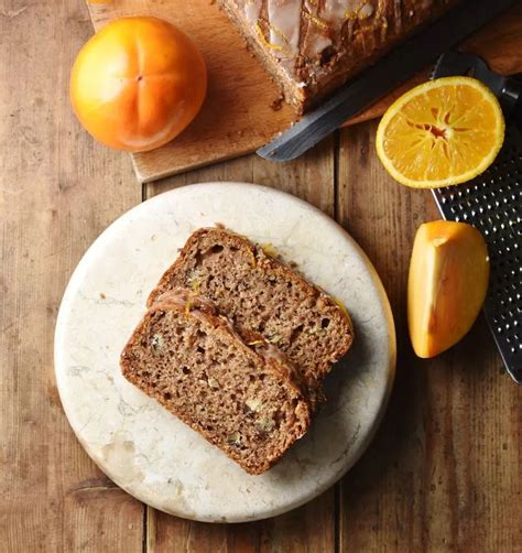 This Moist Low In Sugar Persimmon Bread Recipe With A Hint Of Autumn Spice And Orange Makes A