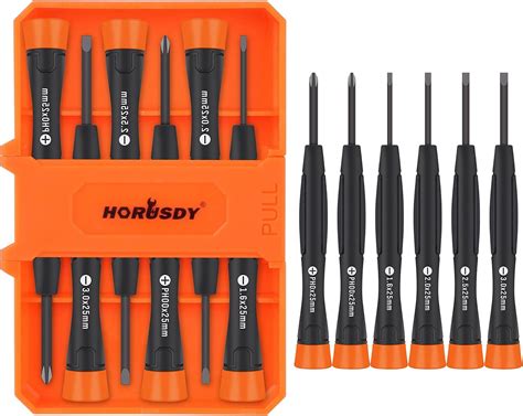 Horusdy Magnetic Precision Screwdriver Set With Pieces Chrome