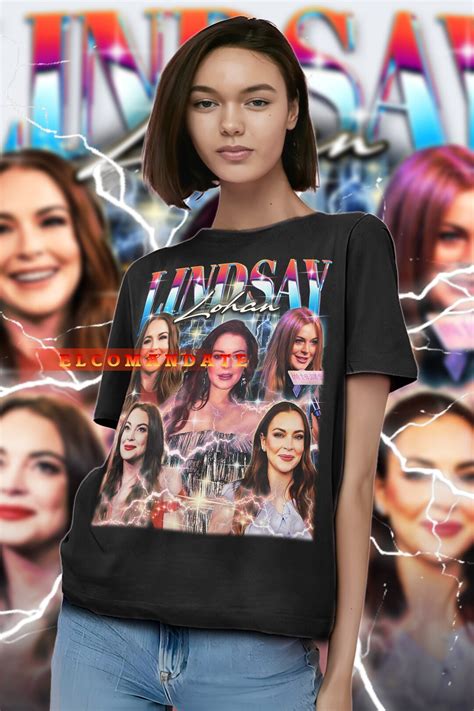 Camisa Vintage De Lindsay Lohan Camiseta De Homenaje De Lindsay Lohan