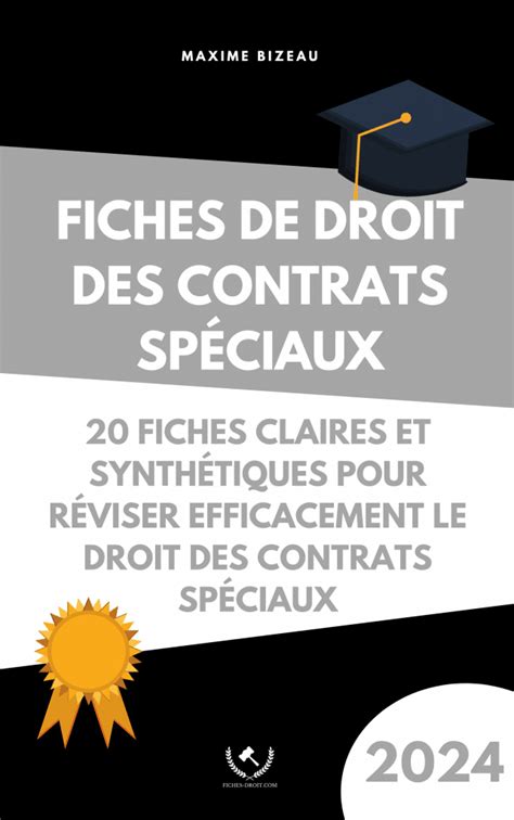 Fiches De Droit Des Contrats Sp Ciaux Fiches Droit