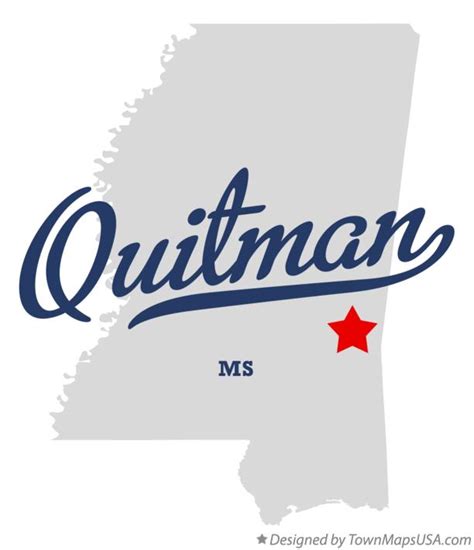 Map of Quitman, MS, Mississippi