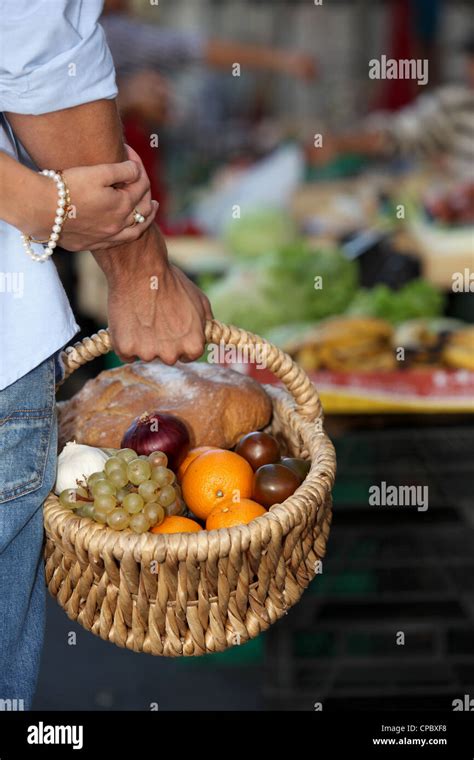 A basket full of healthy food Stock Photo - Alamy