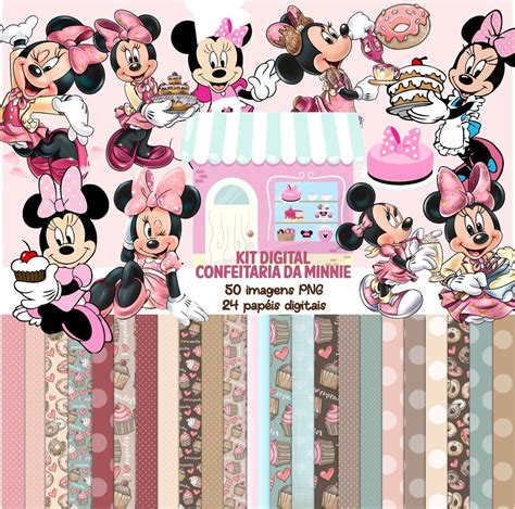 Kit Digital Confeitaria Da Minnie Elo