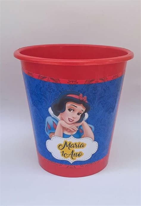 Baldinho De Pipoca Branca De Neve Elo Produtos Especiais