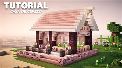 C Mo Construir Una Casa De Cerezo En Minecraft Youtube