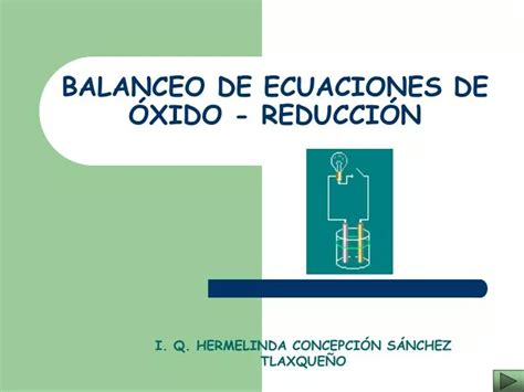 Ppt Balanceo De Ecuaciones De Xido Reducci N Powerpoint