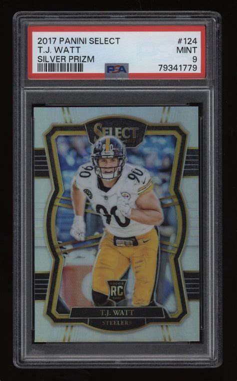 Panini Select Premier Level Silver Prizm T J Watt Rc For