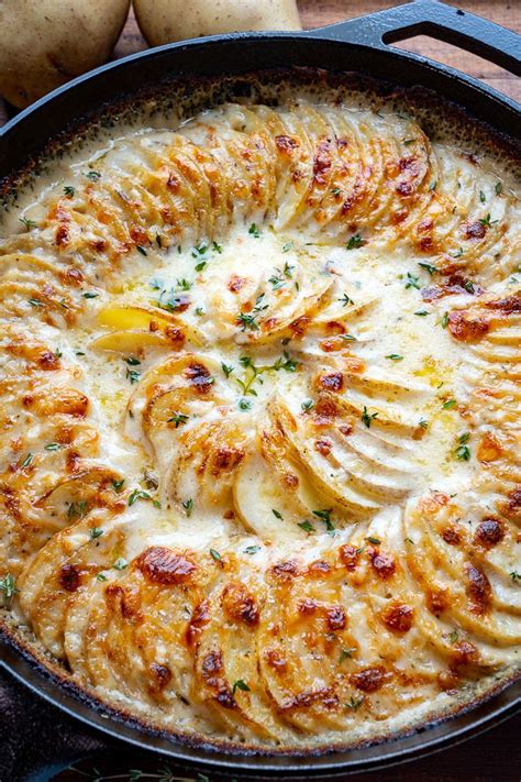 Potatoes Au Gratin Recipe With Cheddar Cheese