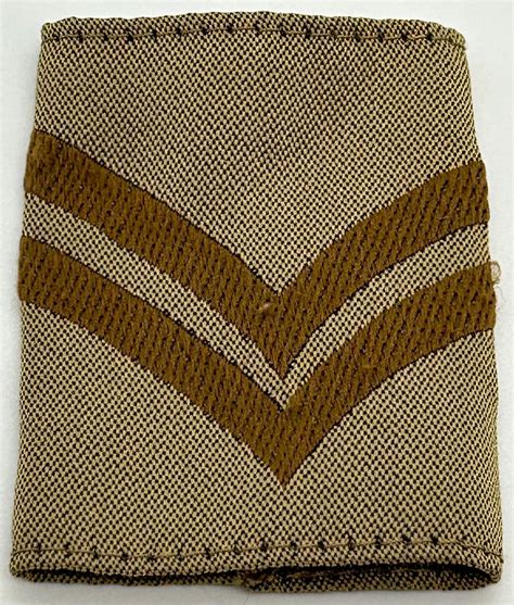 British Military Issue Corporal Rank Insignia Uniform Slide