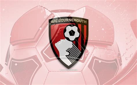 Herunterladen bournemouth fc glänzendes logo 4k roter