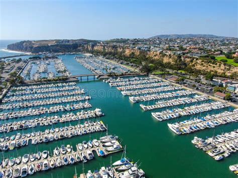 Aerial View of Dana Point Harbor and Her Marina Stock Photo - Image of ...