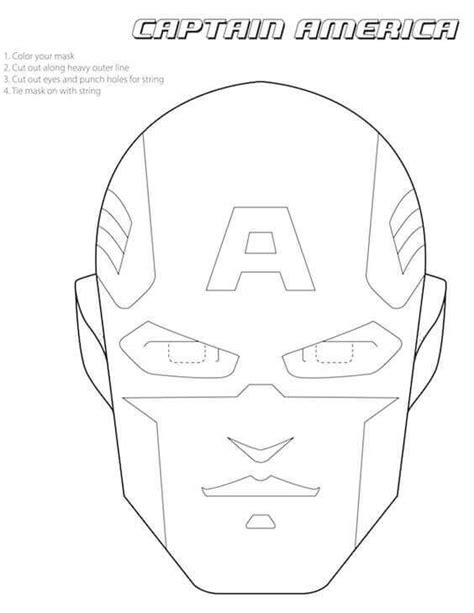 30 Printable Captain America Coloring Pages