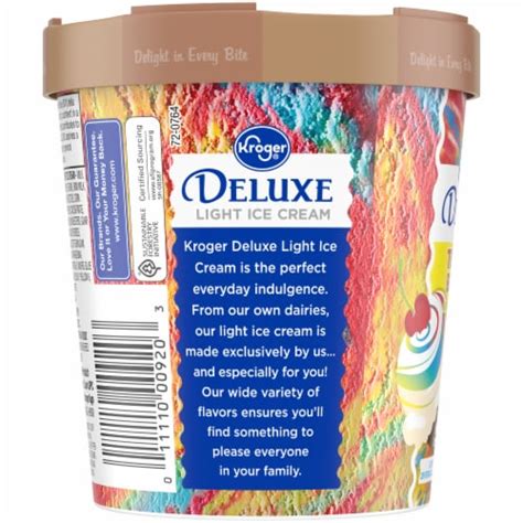 Kroger Deluxe Tie Dye Burst Light Ice Cream Pint 16 Oz Smiths Food