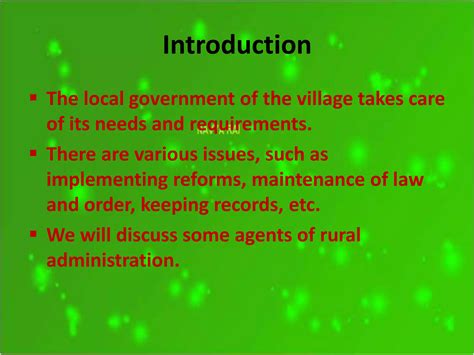 Rural Administration Grade Civics Ppt