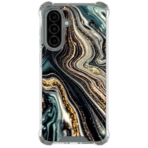Samsung Galaxy A36 shockproof case - Marmer swirl - Leuke Telefoonhoesjes
