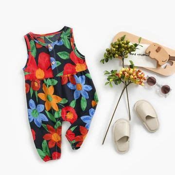 All Products MiniOlie Summer Floral Jumpsuit Baby Girl Jumpsuit