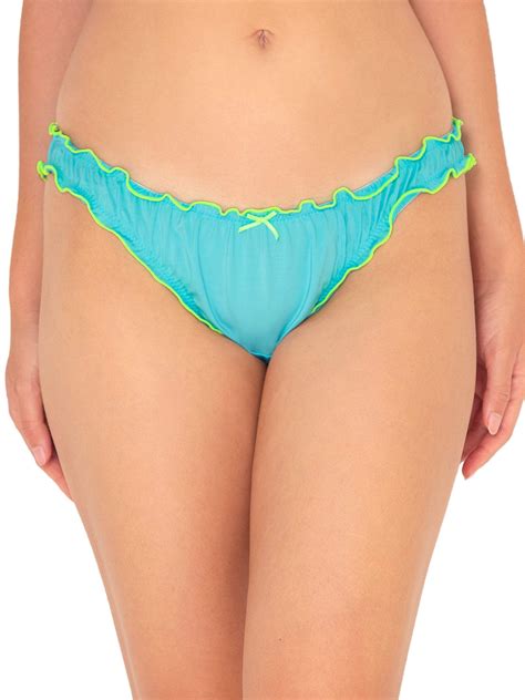 No Boundaries Women S Cotton Ruffle Bikini Panty Walmart