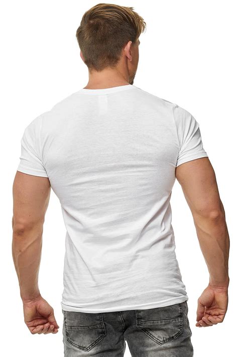 Herren T Shirts Solid Bedo Herren T Shirt Kurzarm Shirt Mit V