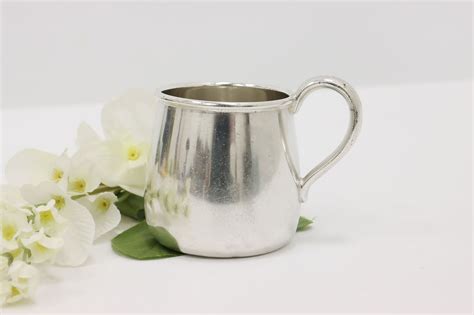 Baby Traditional Antique Silverplate Cup Or Mug Lbs Co