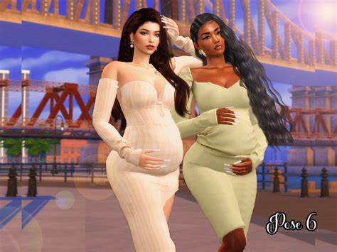 The Sims Resource Pregnant Diva Pose Pack