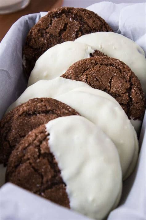 White Chocolate Dipped Ginger Cookies Marsha S Baking Addiction