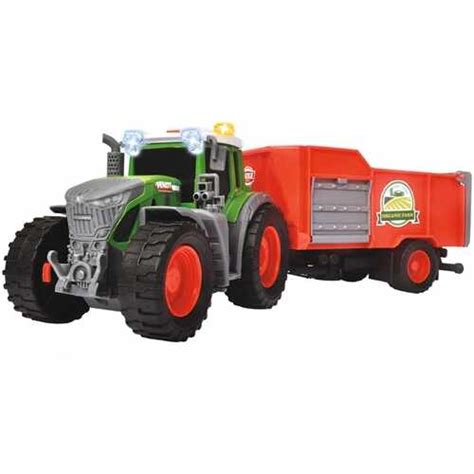 Tractor Fendt Farm Dickie Toys Cu Remorca Produse