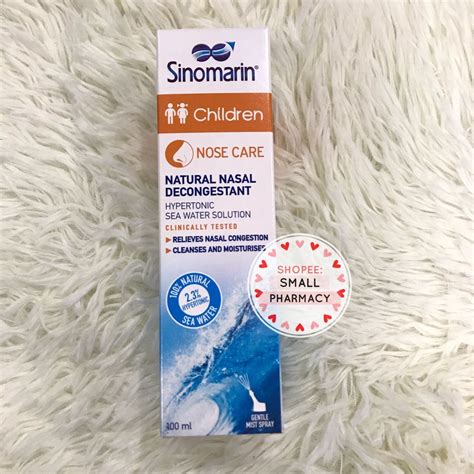 Sinomarin Natural Nasal Decongestant Spray Hypertonic Sea Water