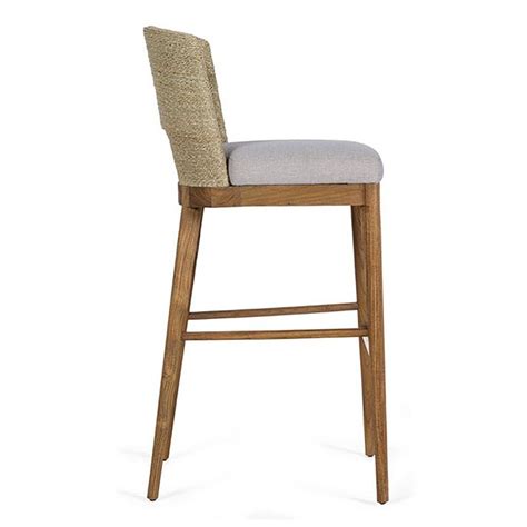 Emerson Teak And Seagrass Counter Stool In Praline Counter Stools Stool Bar Stools