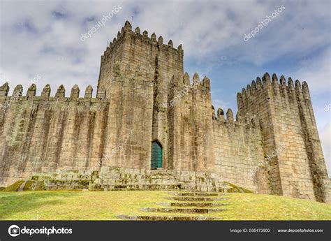 guimaraes portugal june  historical center sunny weather stock
