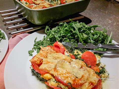 Spinazie En Tomaat Ovenschotel Met Ei Oven