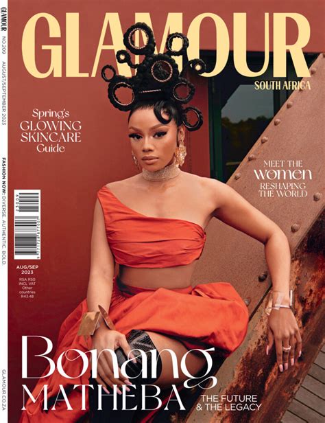 Media Goddess — Bonang Matheba — Covers Glamour Magazine Sas Womens