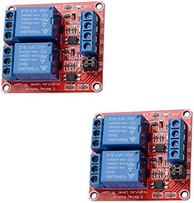 Amazon 2Pcs DC 5V 4 Channel Relay Module Board Shield With