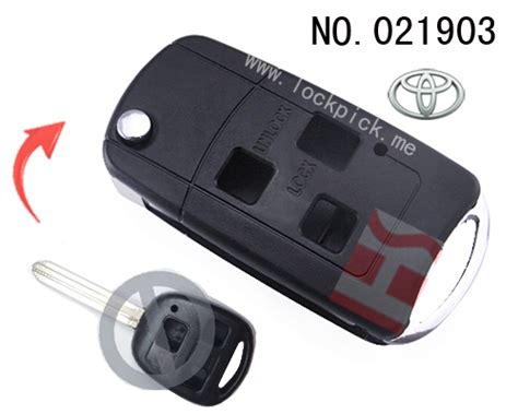 Toyota Original Button Remote Flip Key Casing Without Logo