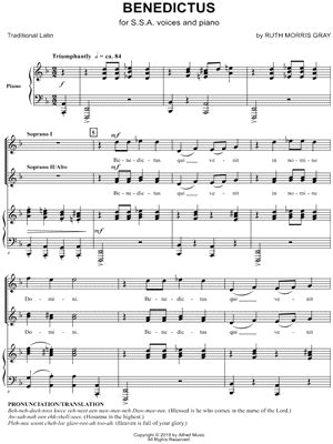 "Benedictus" Sheet Music - 4 Arrangements Available Instantly - Musicnotes