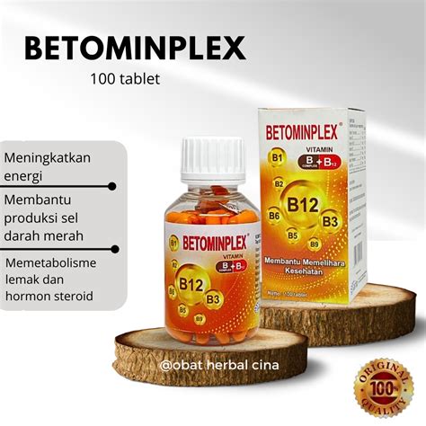 Jual Betominplex Vitamin B Complex Vitamin B12 Dijamin Original B Complex B12 Botol