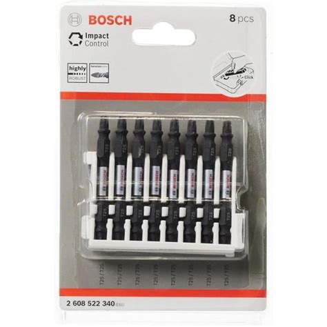 Bosch Professional 8 Pièces Pack D Embouts De Vissage Double Tête Torx