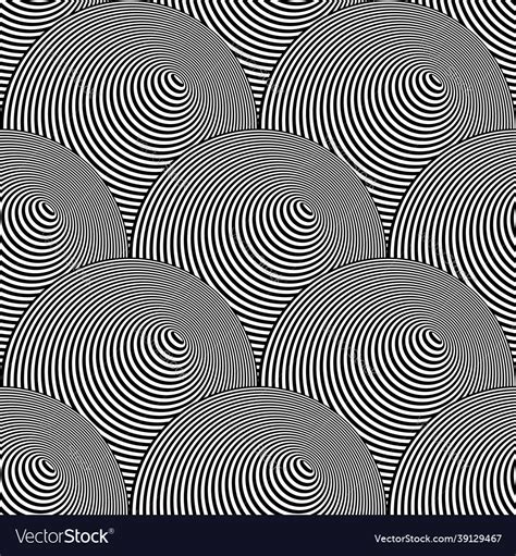 Seamless Op Art Pattern Royalty Free Vector Image