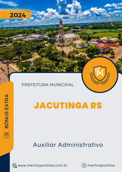 Apostila Auxiliar Administrativo Prefeitura De Jacutinga Rs 2024