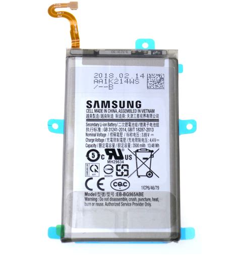 Battery Eb Bg965abe Original For Samsung Galaxy S9 Plus G965f Gh82 15960a