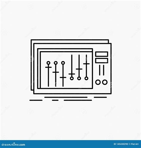 Console DJ M Langeur Musique Ligne Ic Ne De Studio Illustration D