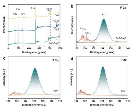 Fig S A Xps Survey Scans Of Cop Cu P And Cop Cu P In The